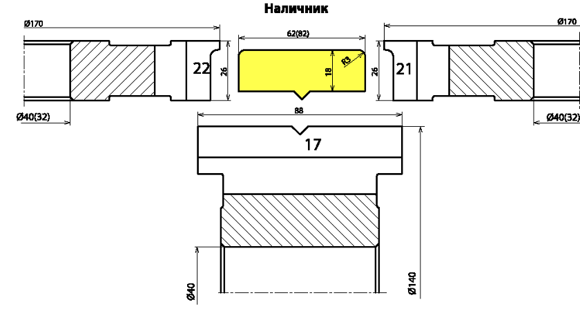 Комплект фрез для производства окон с тройным остеклением «финское окно» ДФ-03.60