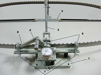  Разводной  полуавтоматический станок для ленточных пил
